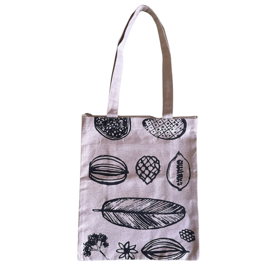 Shadow Light Cotton Canvas Tote Bag for Women - Made in INDIA