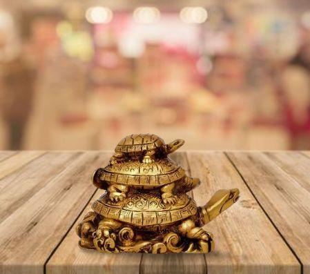 Three Tiered Turtle Tortoise For Health And Good Luck